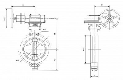Затворы с тройным эксцентриситетом (трехэксцентриковые) межфланцевые
