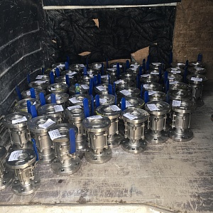 Кран стальной шаровый фланцевый